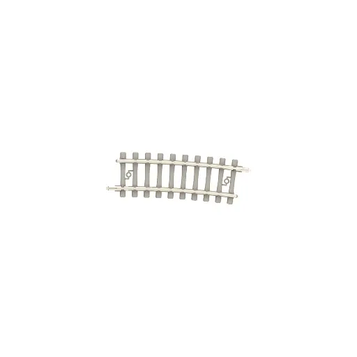 [TR14513] Rail courbe traverses béton - Minitrix 14513 - N 1/160 - Code 60 - Rayon 329mm - 2R