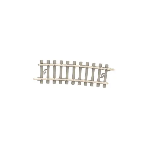 [TR14514] Rail courbe traverses béton - Minitrix 14514 - N 1/160 - Code 60 - Rayon 362,6mm - 2R