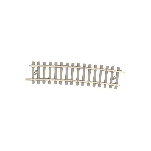[TR14515] Rail courbe traverses béton - Minitrix 14515 - N 1/160 - Code 60 - Rayon 492,6mm  - 2R