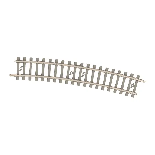 [TR14517] Rail courbe traverses béton - Minitrix 14517 - N 1/160 - Code 60 - Rayon 329mm - 2R