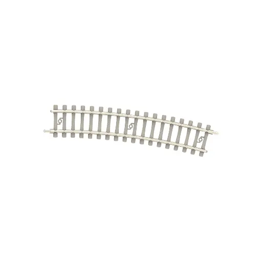 [TR14521] Rail courbe traverses béton - Minitrix 14521 - N 1/160 - Code 60 - Rayon 295,4mm - 2R