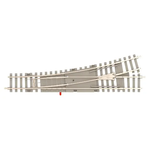 [TR14538] Aiguillage gauche traverses béton - Minitrix 14538 - N 1/160 - Code 60 - angle 15° -  Longueur 112,6mm - 2R