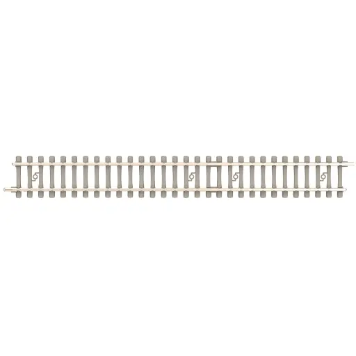 [TR14594] Rail droit traverses béton - Minitrix 14594 - N 1/160 - Code 60 - Longueur 126,3mm - 2R