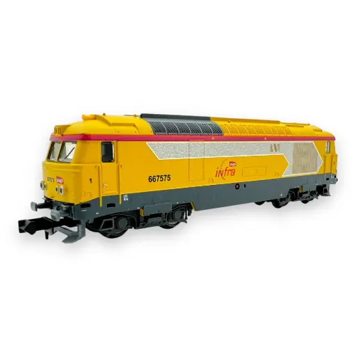 [TR16707] Locomotive diesel BB 67400 "infra" - MiniTrix 16707 - N 1/160 - SNCF - EP VI - 2R - DCC Son