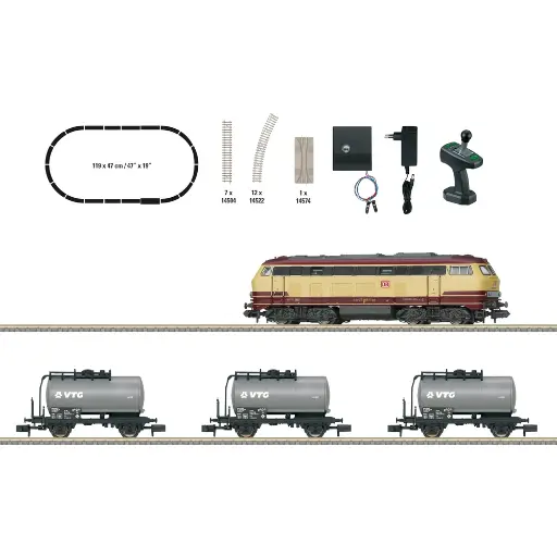 [TR11160] Coffret de départ "Train de marchandise" - Minitrix 11160 - N 1/160 - DB - EP VI - 2R - DCC