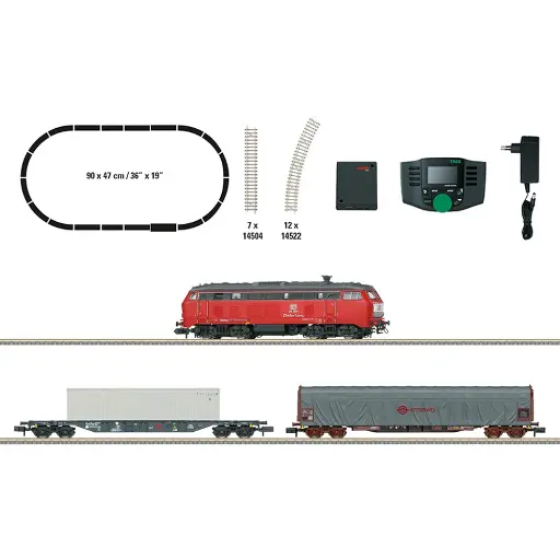 [TR11161] Coffret de départ "Train de marchandise" - Minitrix 11161 - N 1/160 - RP - EP VI - 2R - DCC SON