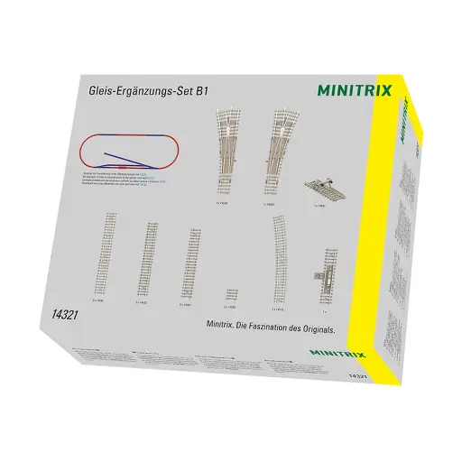 [TR14321] Coffret de rails extension B1 - Minitrix 14321 - N 1/160 - Code 60