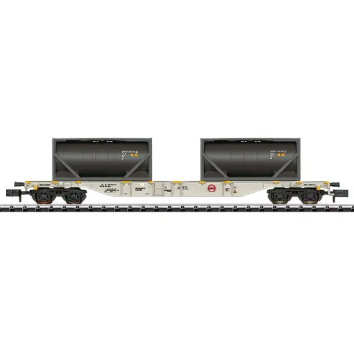 [TR15103] Wagon porte-conteneurs type Sgns - Minitrix T15103 - AAE - N 1/160 - EP. VI - 2R