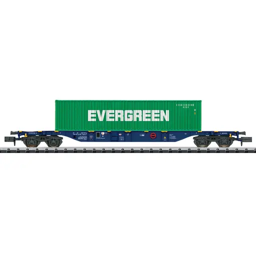 [TR18560] Wagon porte-conteneurs type Sgnss - Minitrix T18560 - privée - N 1/160 - EP. VI - 2R