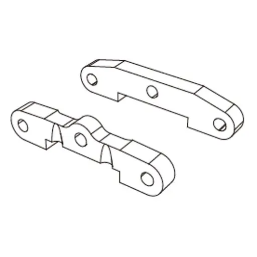 [MJXM1640] Supports d'axes de triangles AV/AR pour Hyper Go - MJX M1640 - 1/16