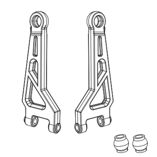 [MJX16210B] Bras de suspension supérieur avant (x2) - MJX 16210 - 1/16