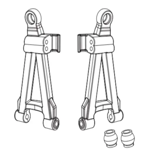 [MJX16220] Triangles de suspension avant (x2) pour Hyper Go - MJX 16220 - 1/16