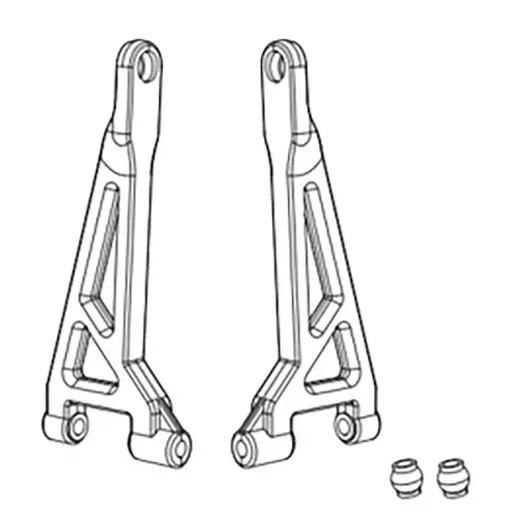 [MJX16240] Bras de suspension supérieurs arrière (x2) pour Hyper Go - MJX 16240 - 1/16