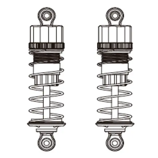 Amortisseurs hydraulique (x2) pour Hyper Go 16210 - MJX 16510R - 1/16
