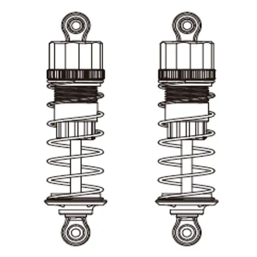Amortisseurs hydraulique avant (x2) pour Hyper Go 16207 - MJX 16510 - 1/16