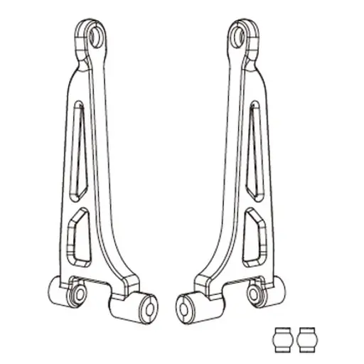 [MJX14240B] Triangles de suspension supérieurs arrière (x2) pour Hyper Go - MJX 14240B - 1/14