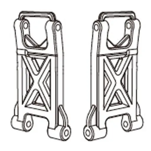 [MJX14250] Triangles de suspension inférieur arrière (x2) pour Hyper Go - MJX 14250 - 1/14