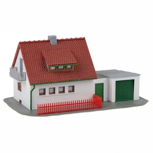 [MK2020] Maquette maison avec garage - MKD 2020 - HO 1/87 - 135x75x55 mm