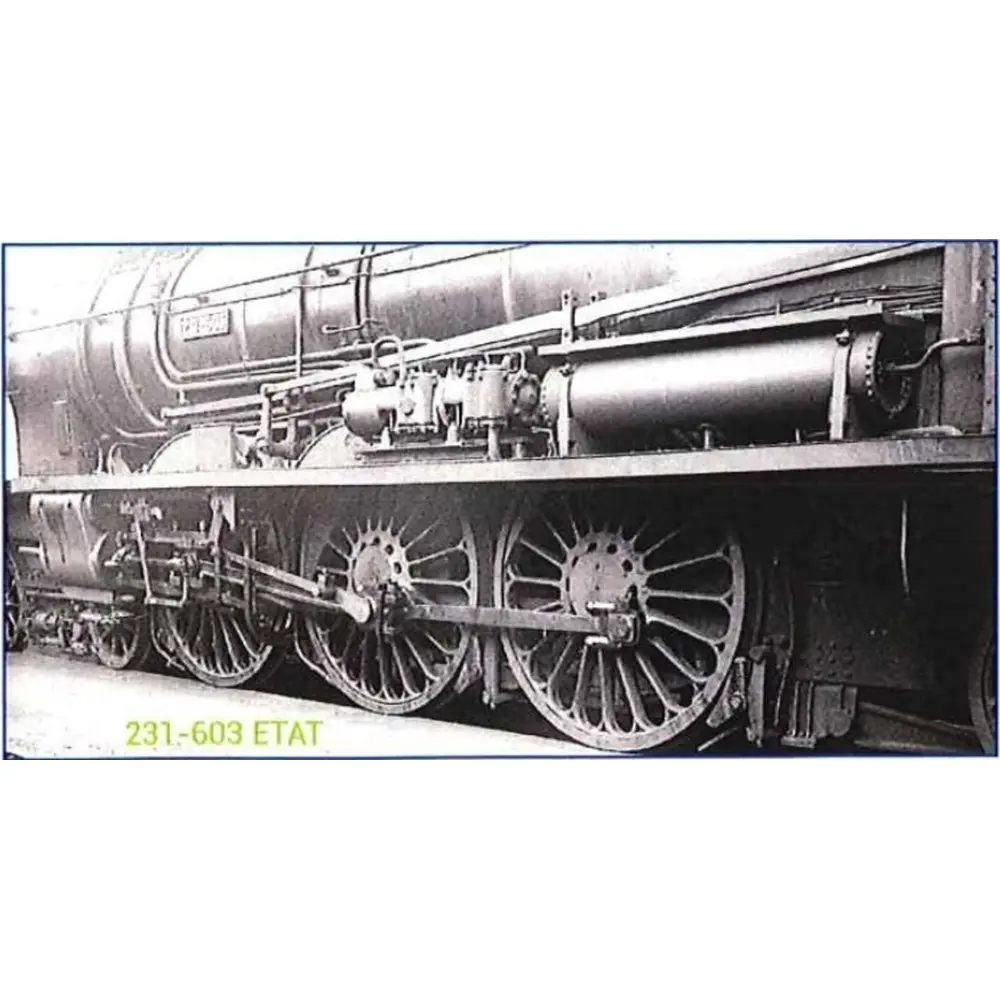 Locomotive à vapeur ÉTAT Pacific 231-603, Batignolles, tender 22516, «La Nestor Léonard »