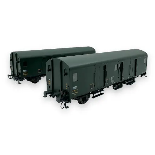 [MW30305] Coffret 2 fourgons type Dqd2m - Models World 30305 - HO 1/87 - SNCF - Ep III - 2R
