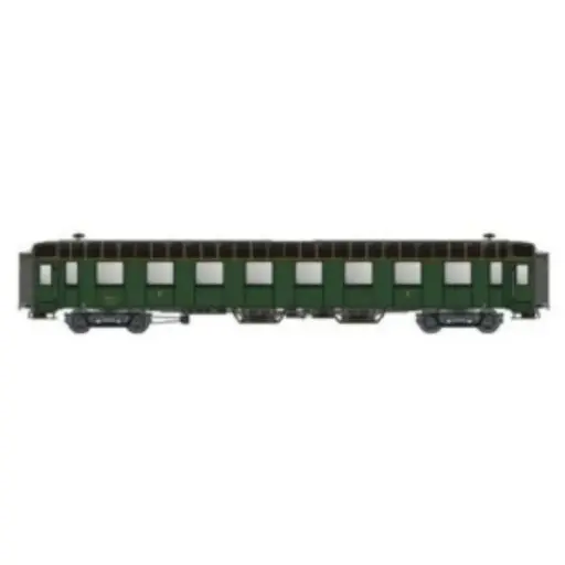 [MW40918] Voiture voyageurs OCEM RA A8 MYFI, toit et châssis noir, 1956, ex midi - Models World 40918 - HO 1/87 - SNCF - Ep IIIC-D