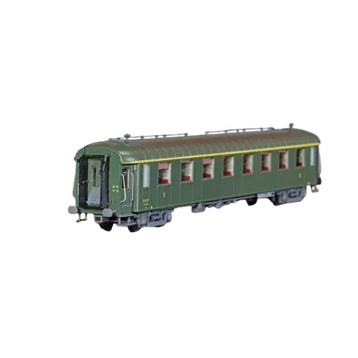 [MW40919] Voiture OCEM RA - A8 MYFI - Vert + Châssis Gris - 1956 - EX.MIDI - SNCF - EP. III - MODELS WORLD 40919 - HO : 1/87