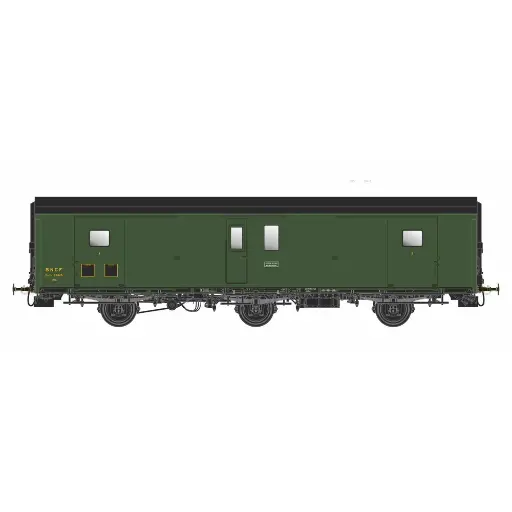 [MW103] Fourgon Dqd²m PLM 3 essieux métallisé - Models World MW103 - HO 1/87 - SNCF - Ep IIIc/d - 2R