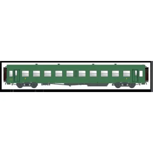 [MW40020] Voiture voyageurs USI courte livrée verte Bmyfi U60, marquage 1956 - Models World 40020 - HO 1/87 - SNCF - Ep III - 2R
