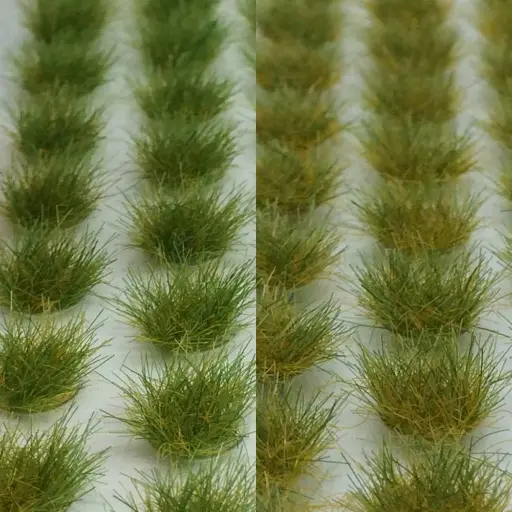 [NO07127] Touffes d'herbes vert clair et foncé - Noch 07127 - Toutes échelles - 6 mm - 104 pièces