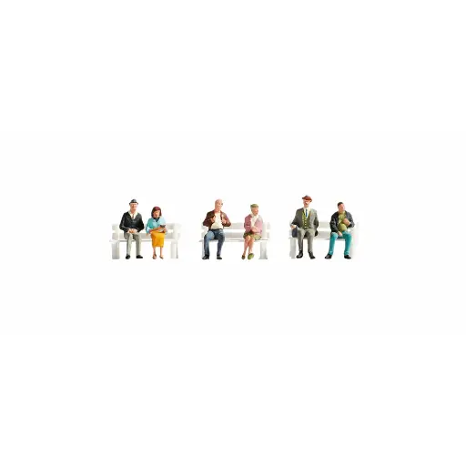 [NO15242] Pack 6 personnages passagers - Noch 15242 - HO 1/87