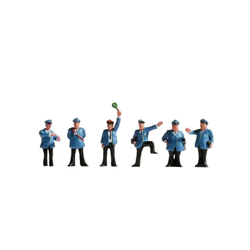 [NO15280] Lot de 6 fonctionnaires des chemins de fer - Noch 15280 - HO 1/87