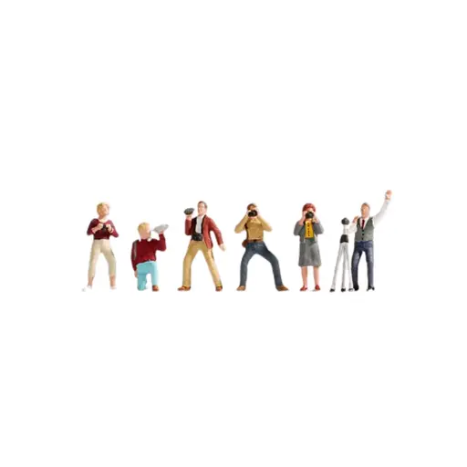 [NO15571] Lot de 6 figurines "Photographes" NOCH 15571 - HO 1/87