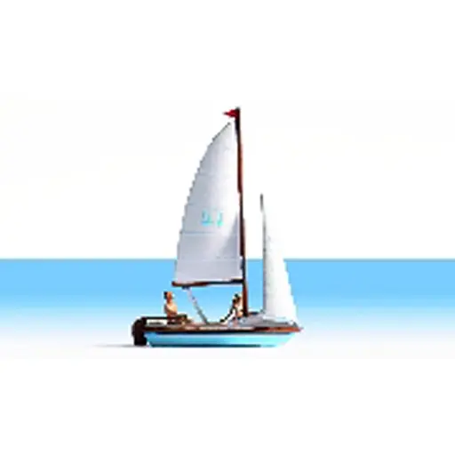 [NO16824] Bateau, avec un personnage ( non flottable)