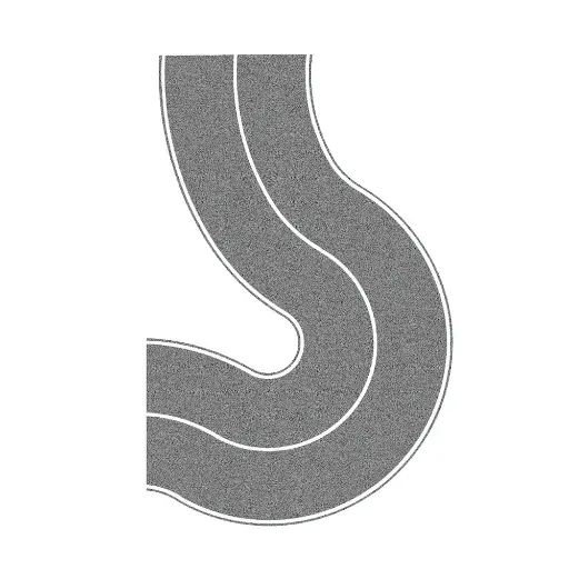 [NO34204] Courbe universelle de route - Noch 34204 - N 1/160 - 2 pièces