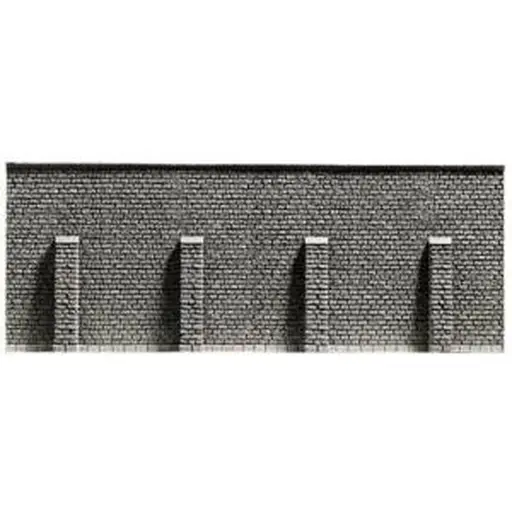 [NO34857] Mur de soutènement en pierre en mousse dure / 396 X 74 mm NOCH 34857 - N 1/160