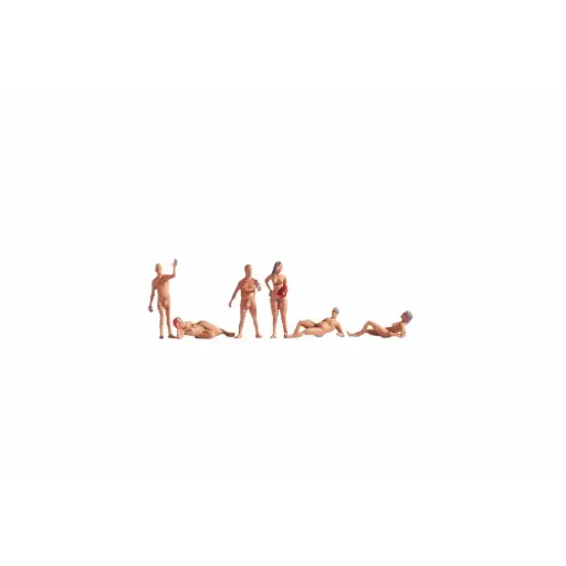 [NO36843] Lot de 6 Baigneurs Nudistes - Noch 36843 - N : 1/160