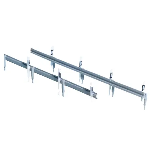 [NO60511] 1 mètre de glissières de sécurité et 60 poteaux NOCH 60511 HO 1/87