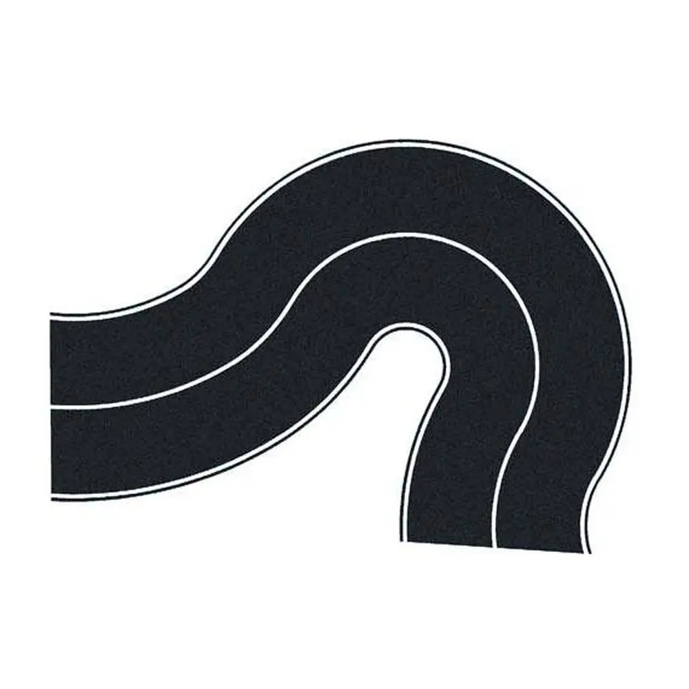 Route Courbe Souple NOCH 66 Mm - Échelle HO 1/87, Gris Clair, Référence 60710