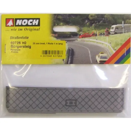 [NO60726] Trottoir - Noch 60726 - HO 1/87 - 100x2,5 cm