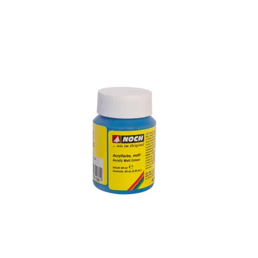 [NO61188] Peinture acrylique bleu mat - Noch 61188 - Toutes échelles - 90 mL