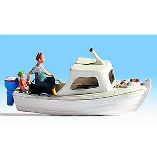 [NO37822] Bateau de pêche avec personnage (ne flotte  pas) - Noch 37822