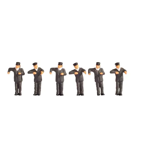 [NO15281] Lot de 6 conducteurs de locomotive à vapeur - Noch 15281 - HO 1/87