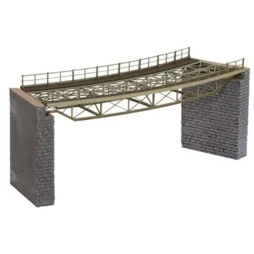 [NO67026] Tablier de pont courbe avec tête de pont - Noch 67026 - HO 1/87