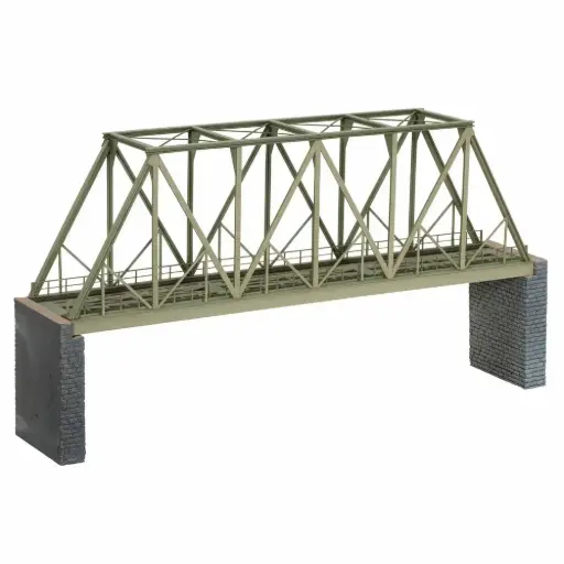 [NO67029] Pont en treillis caisson avec têtes de pont - Noch 67029 - HO 1/87