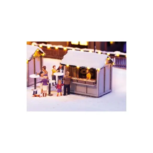 [NO65610] Scène, au marché de noel HO 1/87