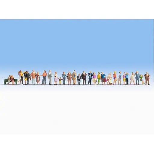 [NO16043] Lot de 30 personnages à la ville Noch 16043 - HO 1/87 - Set économique