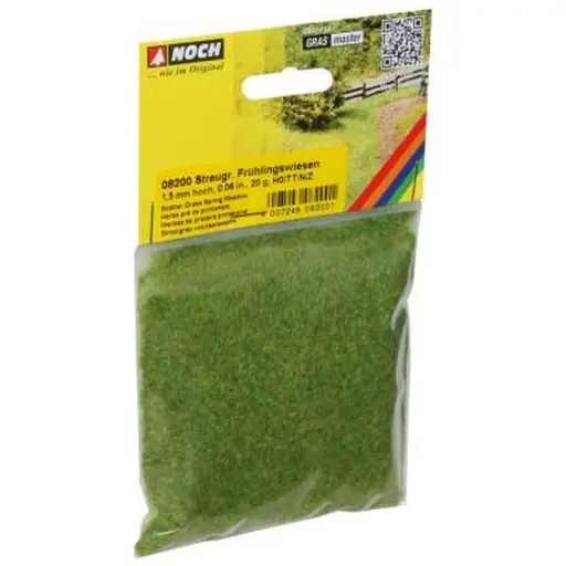 [NO08200] Sachet Herbe pré de printemps 20g 1.5mm NOCH 08200 - N - Z - HO