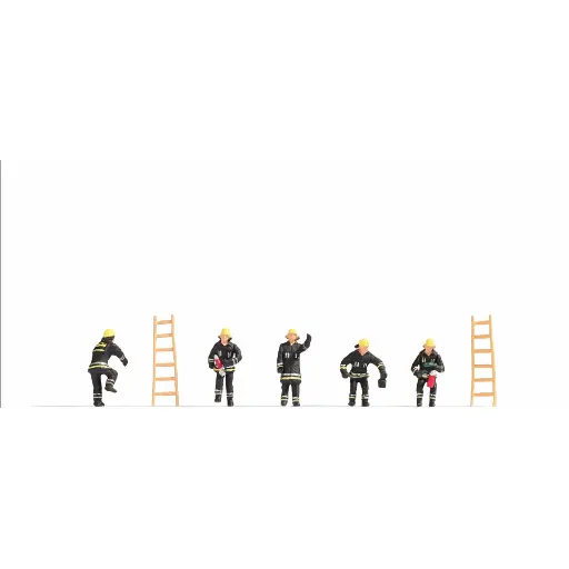 [NO15021] Pompiers avec 2 échelles - Noch 15021 - HO 1/87