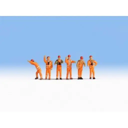 [NO15275] Lot de 6 Personnages de Manœuvre - Noch 15275 - HO 1/87