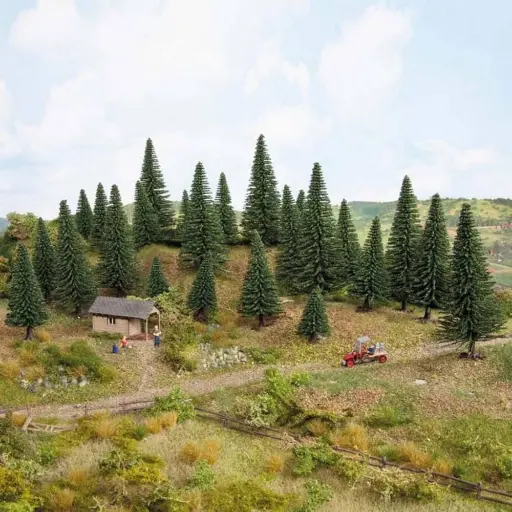 [NO26920] Ensemble de 10 sapins hauteurs 5 - NOCH 26920 - 14 cm